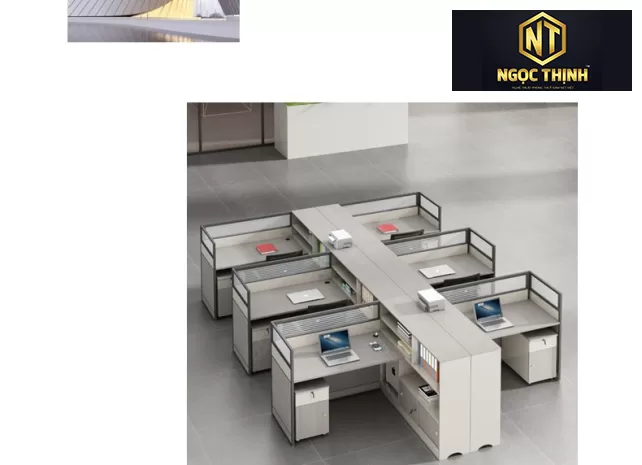 Tất cả các mẫu bàn làm việc cụm cho nhân viên văn phòng được sản xuất tại Nội Thất Ngọc Thịnh